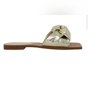 Nine West - Gold Women's Slide Sandals